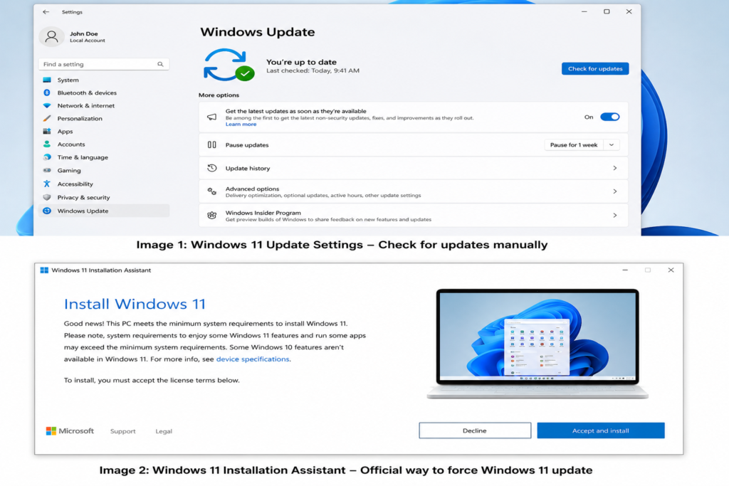 Force Windows 11 Update