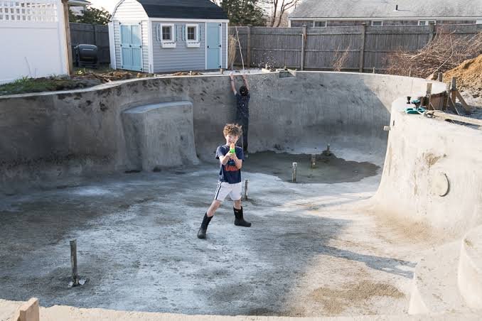 Gunite in Pool
