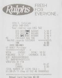 Receipt Turned Black